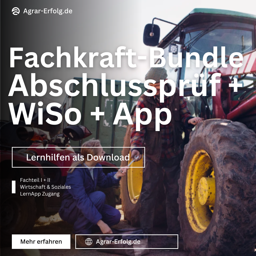 Agrarservice-Prüfungs-Bundle – Zwischenprüfung + Abschlussprüfung + WiSo + Trainer-App