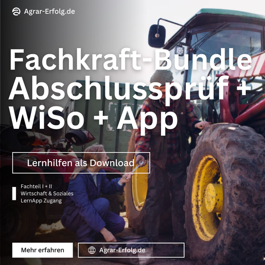 Agrarservice-Prüfungs-Bundle – Zwischenprüfung + Abschlussprüfung + WiSo + Trainer-App