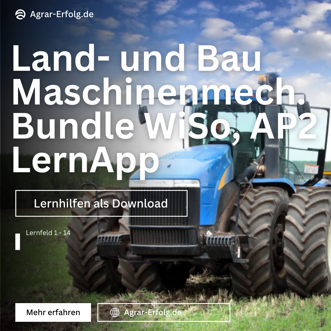 Land- & Baumaschinen-Prüfungs-Bundle – Teil 1 + Teil 2 + WiSo + Trainer-App